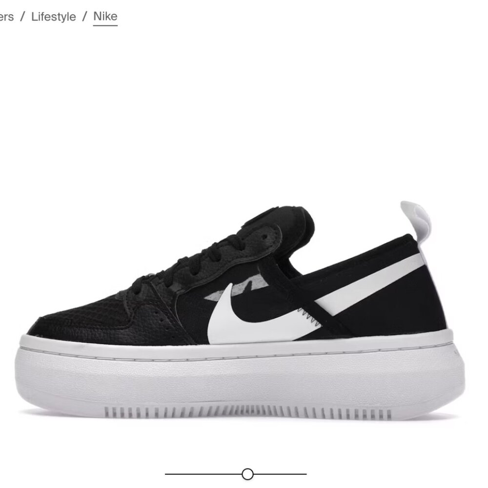 Nike Court Vision Alta TXT 'Black White'